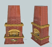Черновая форма камина из кирпича под отделку с ящиком для золы цена на 2015 год = + -180 000 т.р.